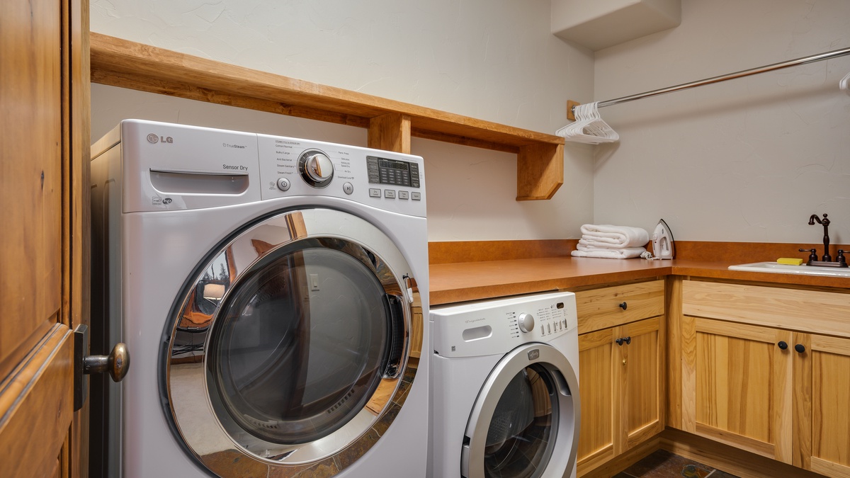 Laundry room on main level