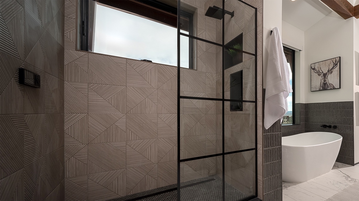 Bedroom 1, Main Level - Ensuite bathroom with walk-in shower