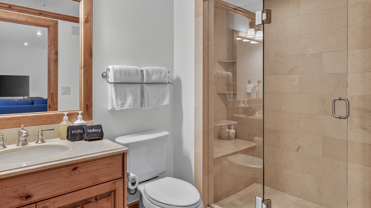 Bedroom 3, Main Level - Shared hall bathroom