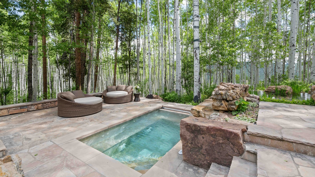 Beautiful outdoor patio and grounds