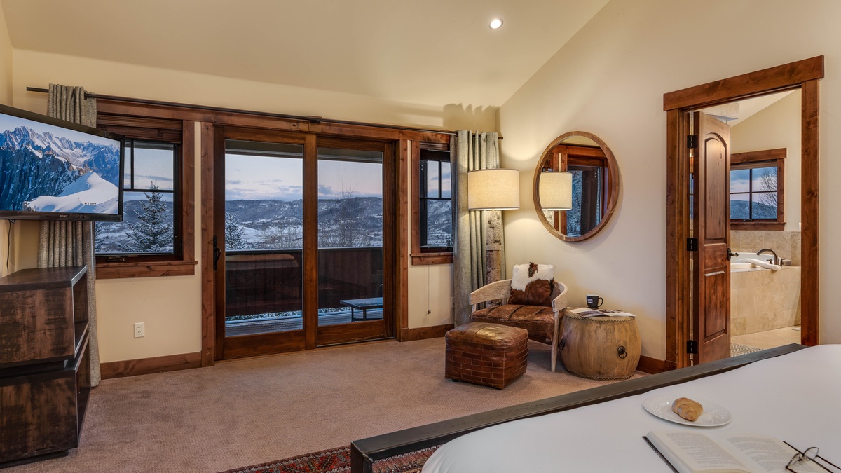 Primary bedroom on upper level