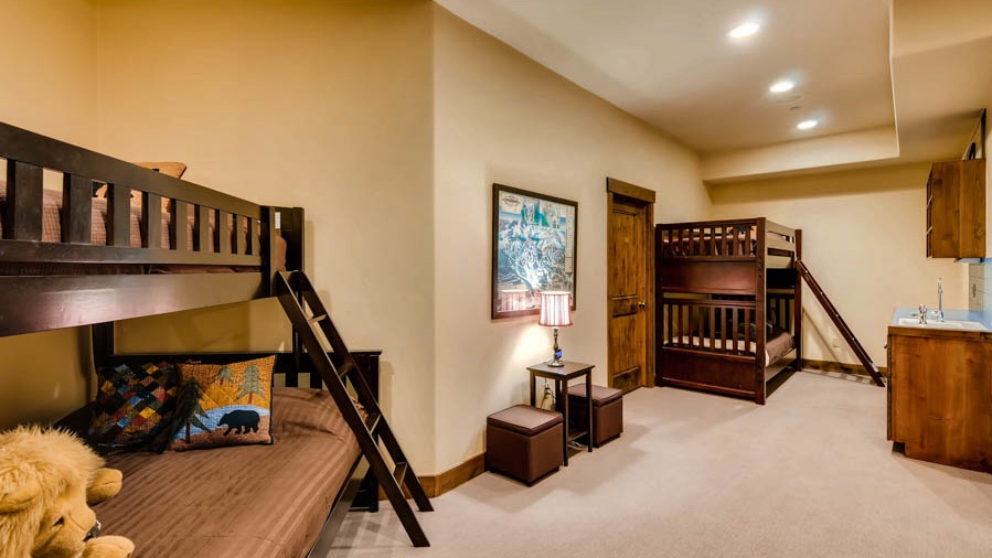 Bedroom 3, Lower Level - Bunkroom sleeps 5 on lower level, hall bath