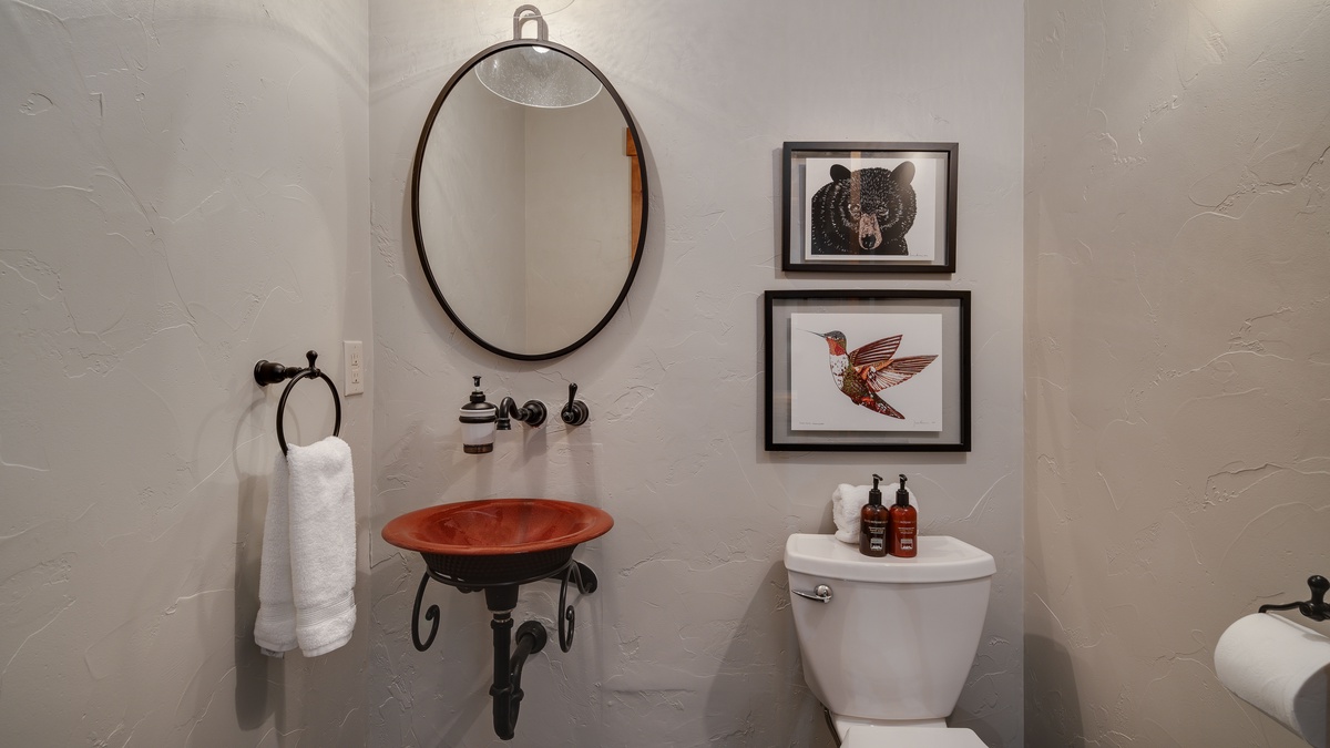 Powder room on main level