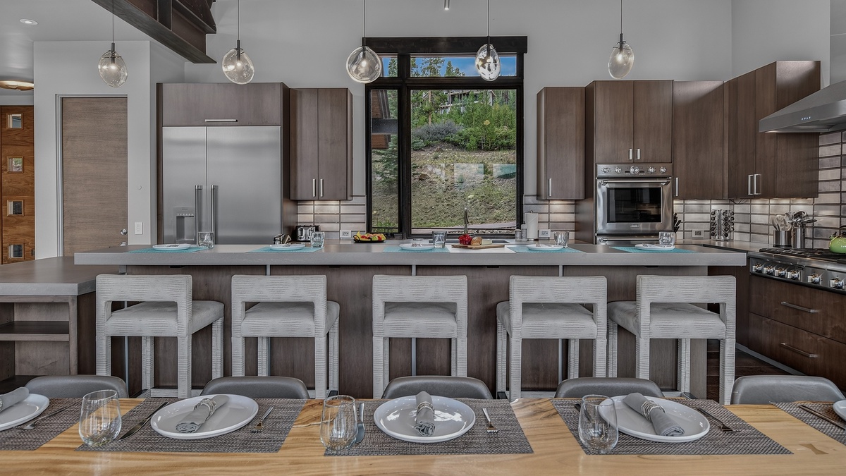 Kitchen, Main Level - Island with bar seating