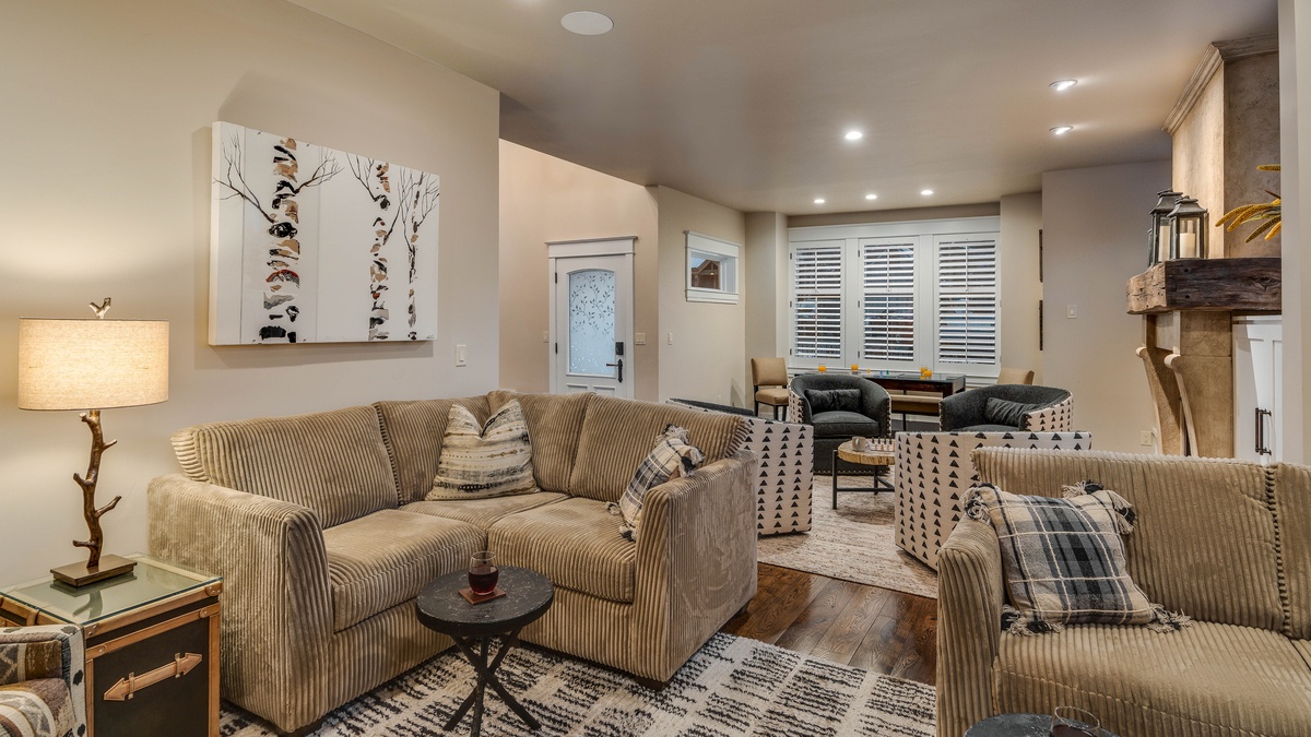 Great room with comfortable seating