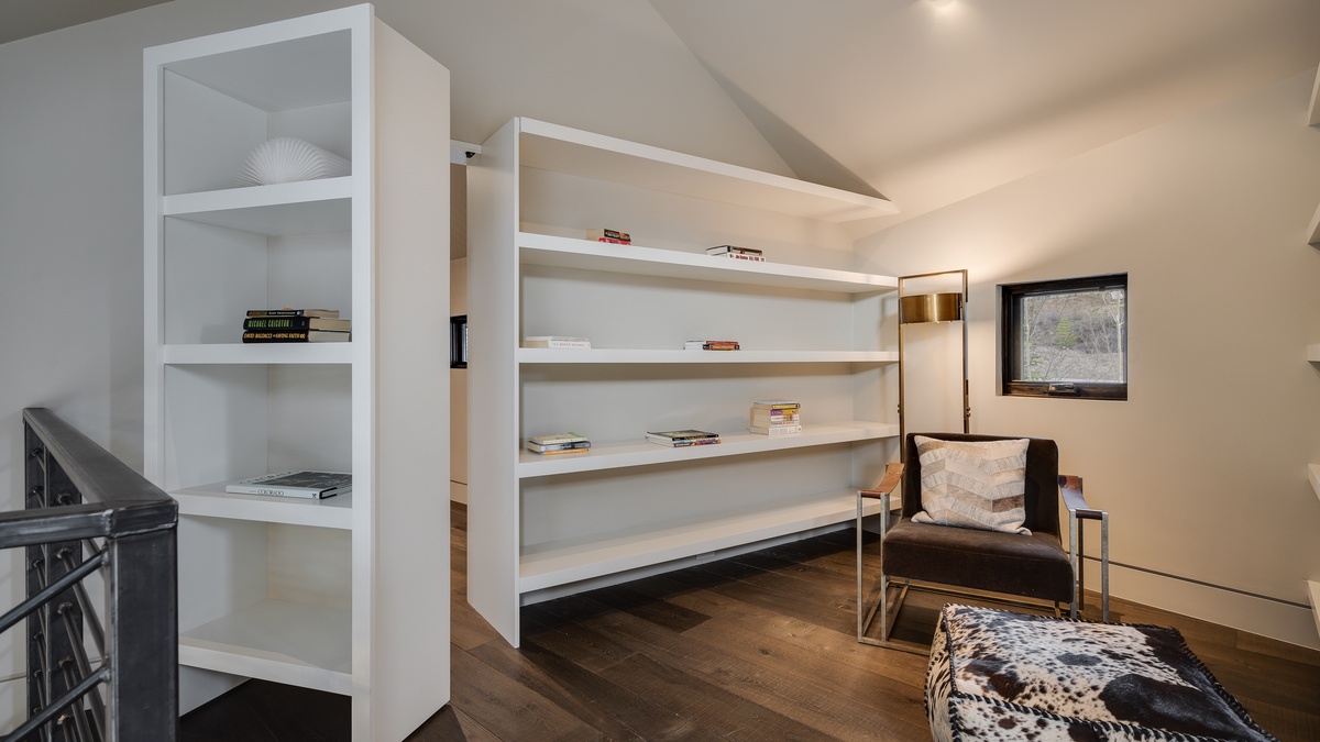 Secret loft and sitting area on the upper level