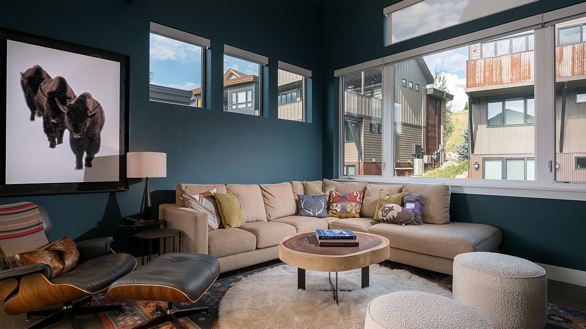 Great Room, Main Level - Seating area with large windows