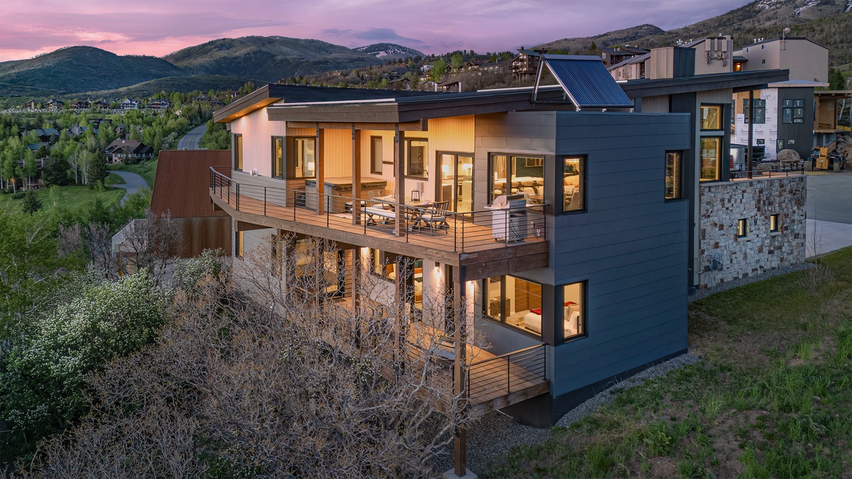 Aerial summer mountain views 2