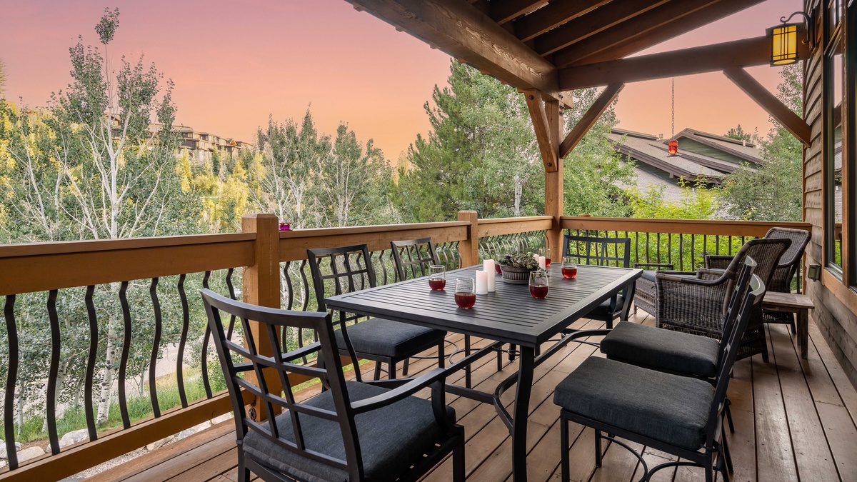 Outdoor seating with beautiful views