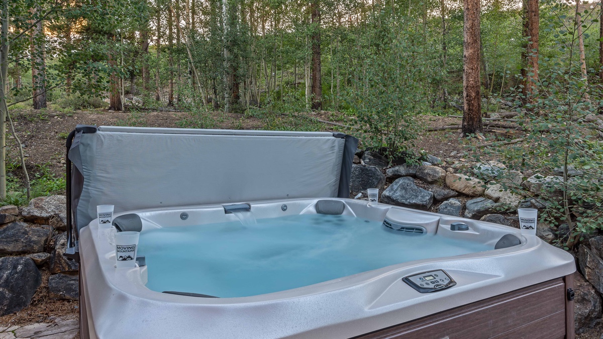 Soak in the new hot tub