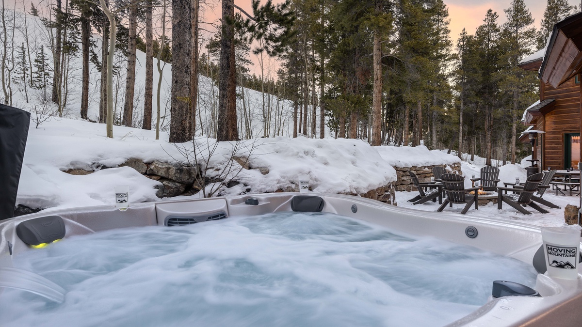 Soak in the new hot tub