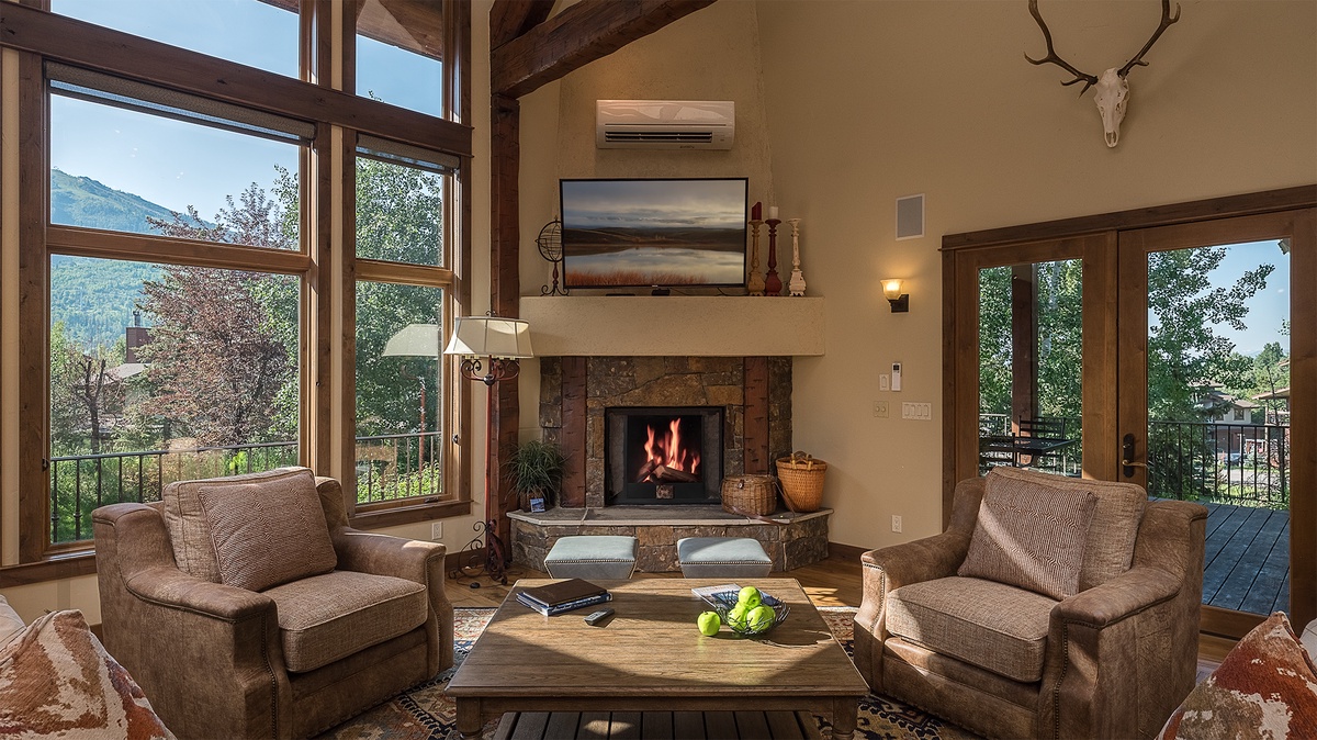 Great Room, Main Level - Seating area with fireplace