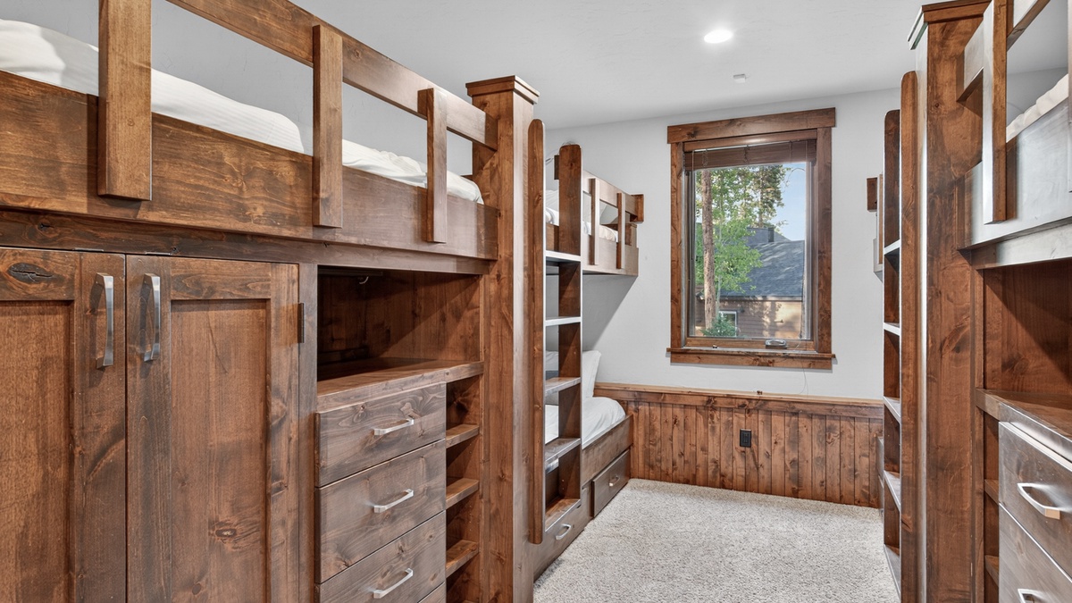 Bedroom 3, Lower Level - Twin-over-twin bunk