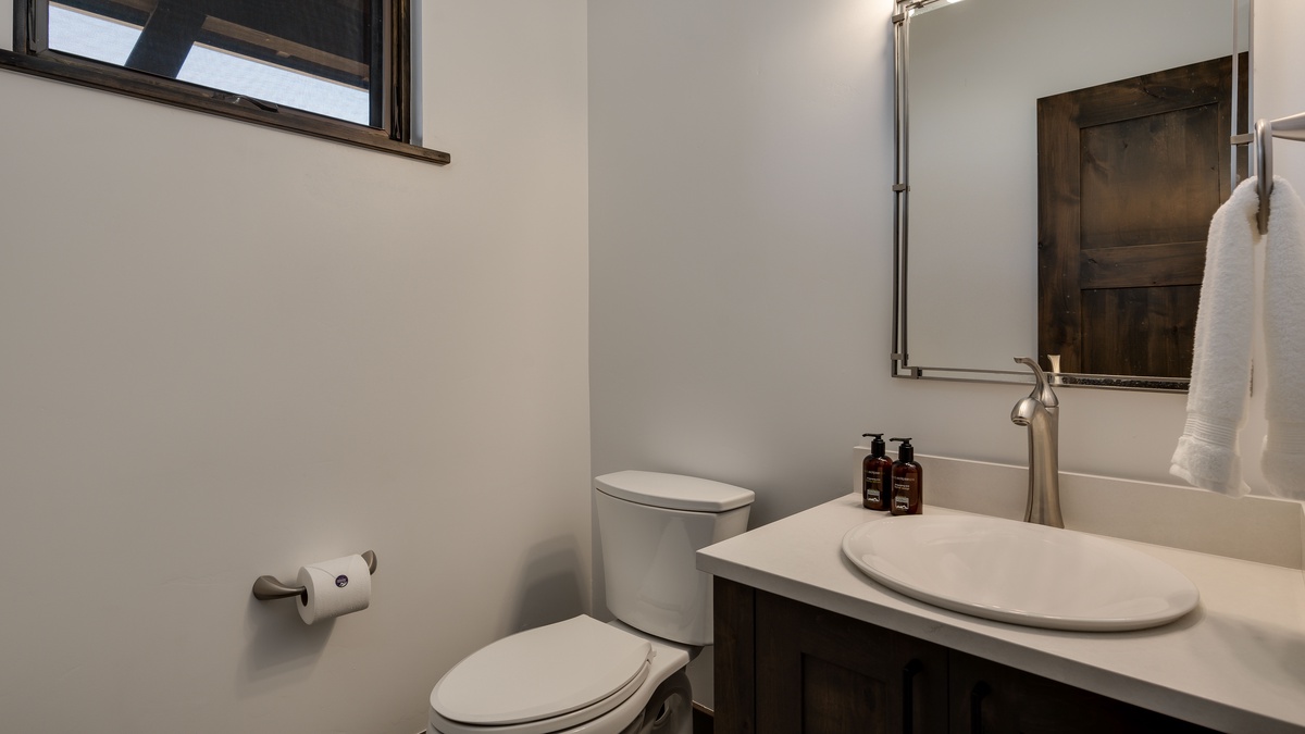 Powder bath on main level