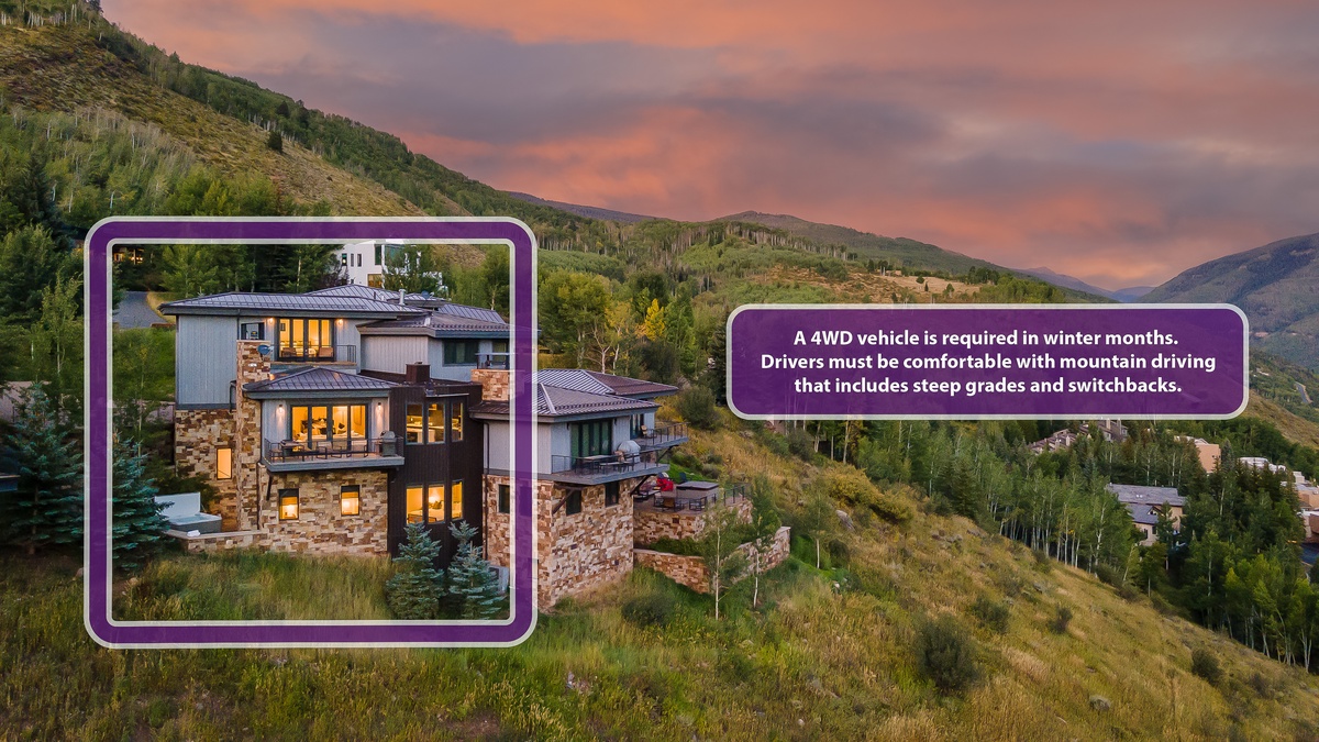 Radiance Retreat requires 4WD in the winter