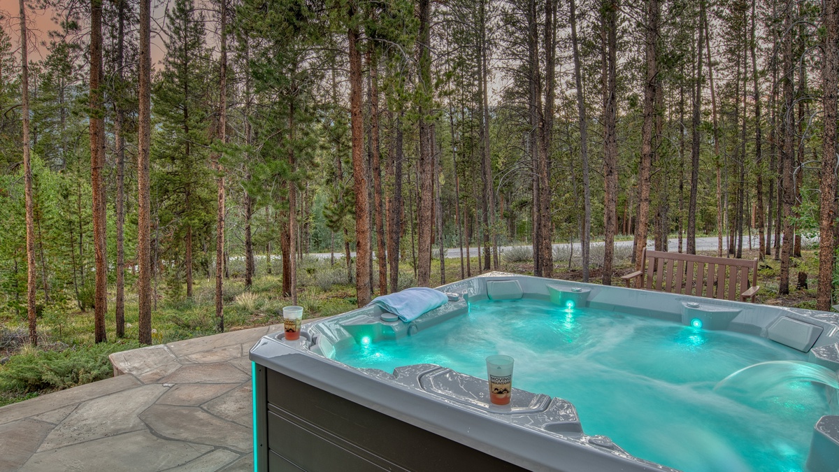 Hot Tub, Lower Level - Surrounded by trees