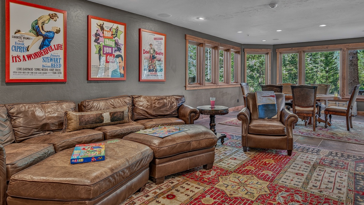 Family Room, Lower Level - Sectional seating area