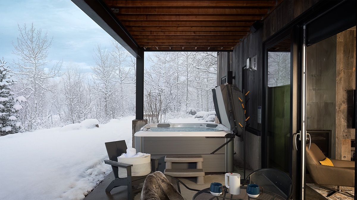 Hot Tub, Lower Level - Soak and relax in your private outdoor hot tub.