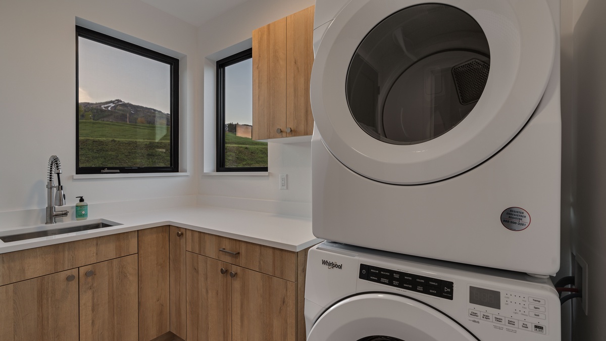 Laundry room on main level