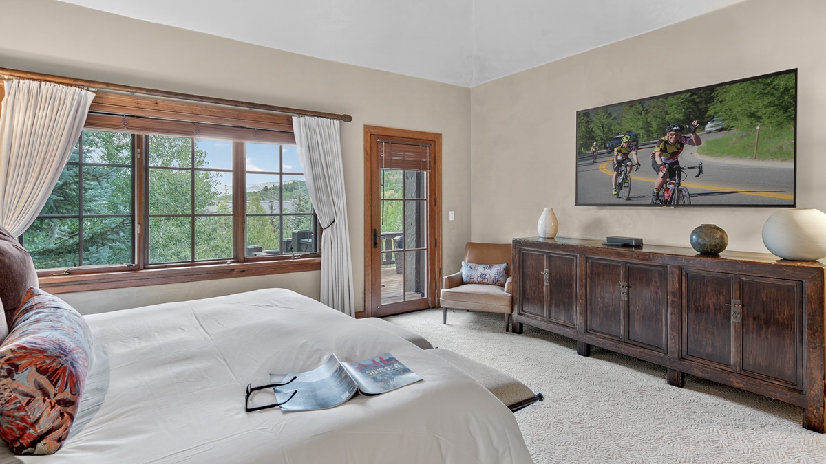 Bedroom 1, Main Level - Views and a TV