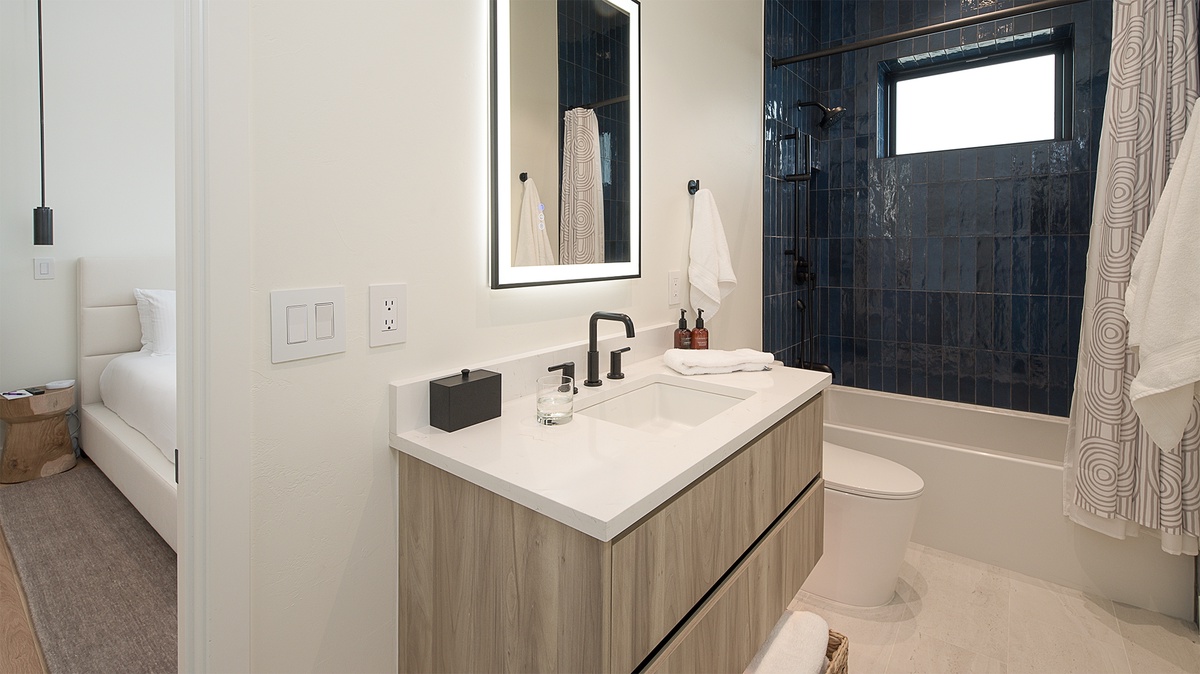 Bedroom 3 & 4, Lower Level - King suite, shared bath with bunk room