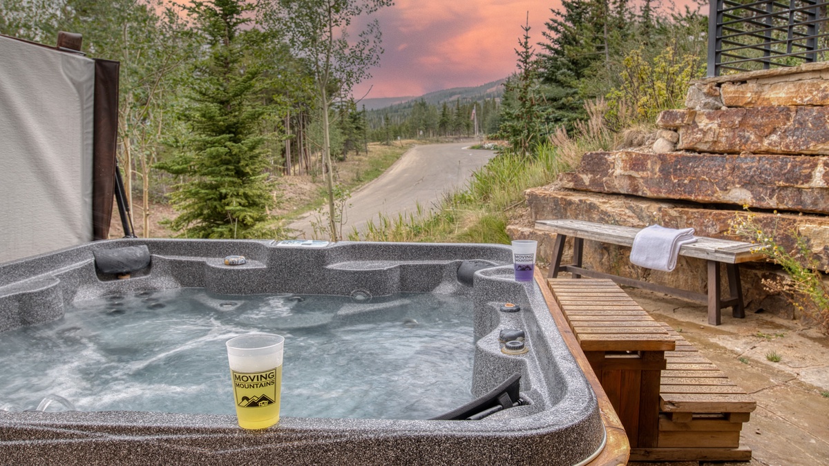 Hot Tub, Lower Level Patio - With views