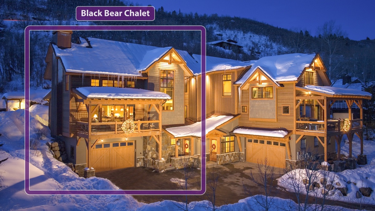 Black Bear Chalet in winter