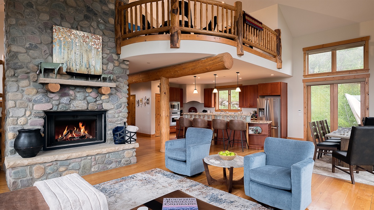 Great Room, Main Level - Open living area with vaulted ceilings