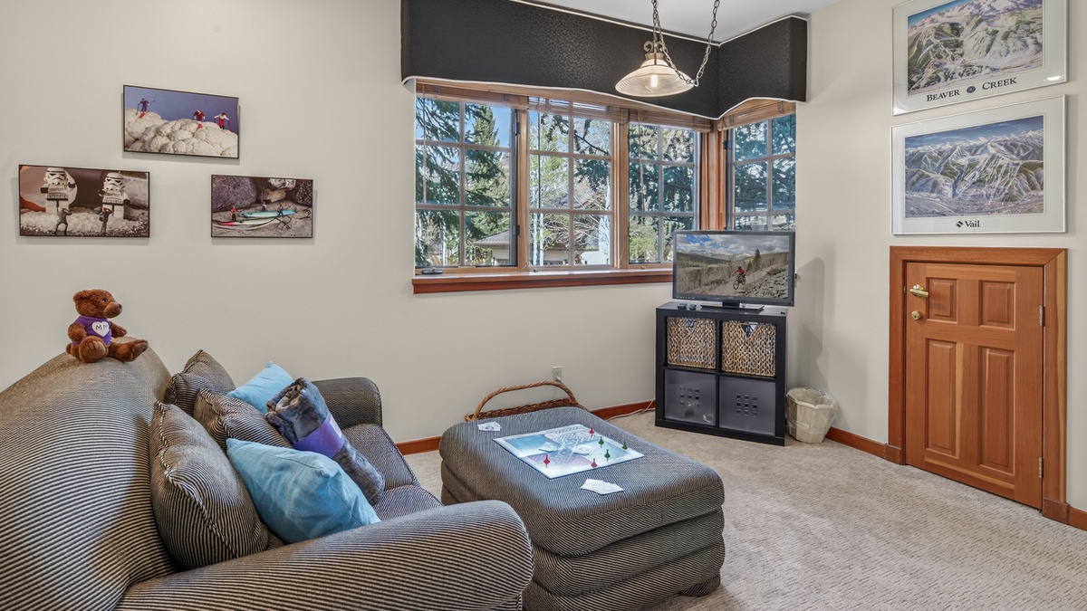 Bedroom 5, Lower Level - Seating area with TV