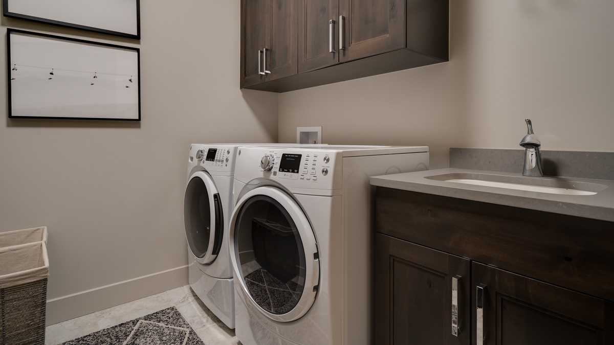 Laundry, Lower Level - Laundry room with washer and dryer