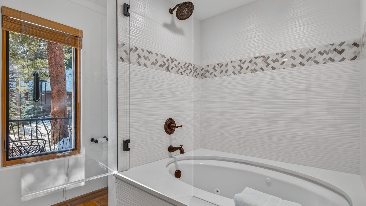 Bedroom 1, Main Level - Primary suite on main level ensuite