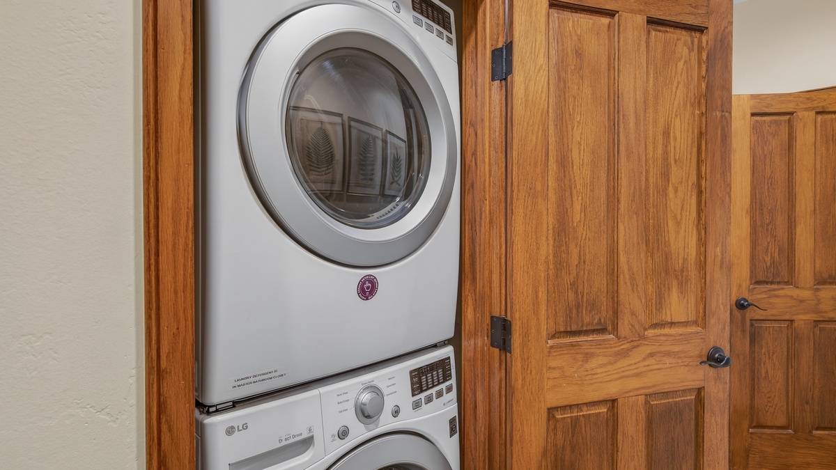 Laundry, Main Level - Stacked washer and dryer
