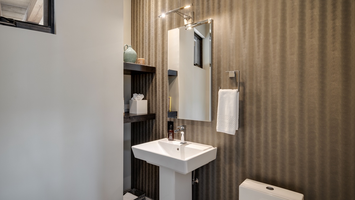 Powder room on the main level