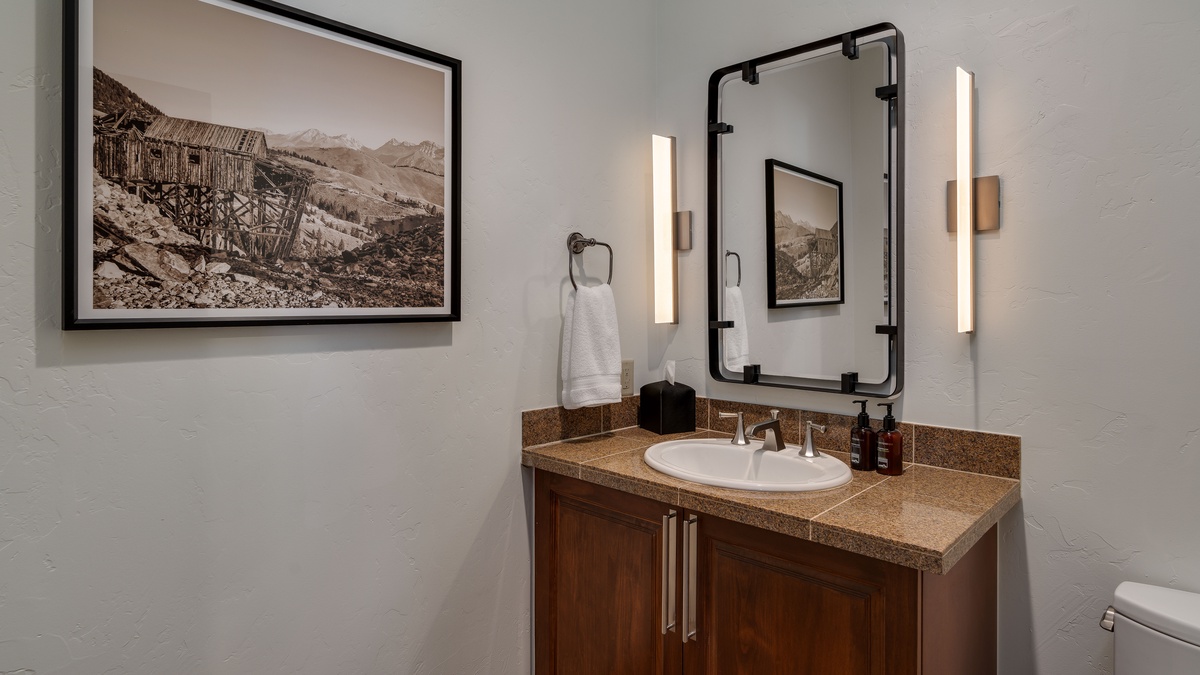 Lower level powder bath