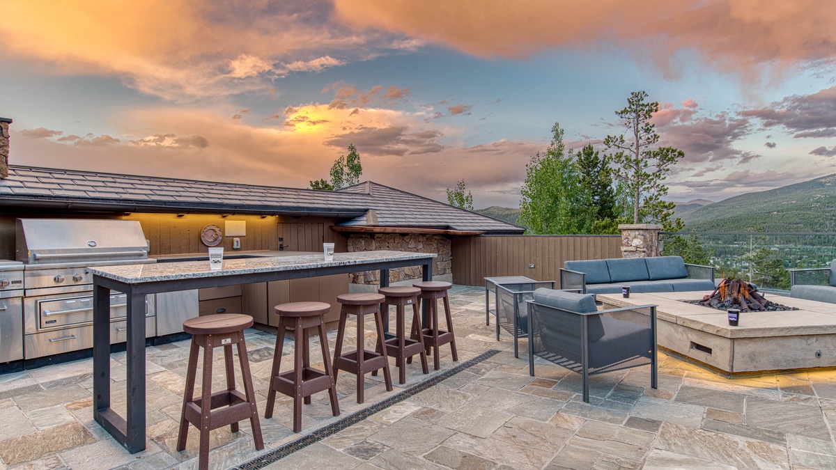 BBQ Grill and outdoor seating