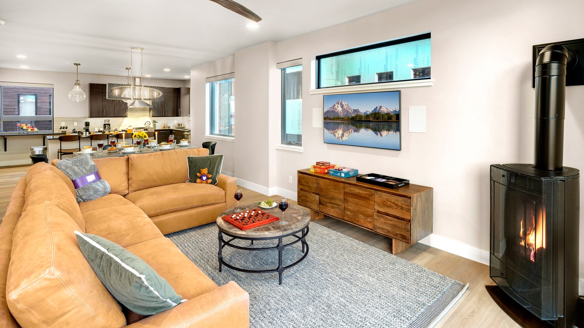 Great Room, Main Level - Featuring a fireplace