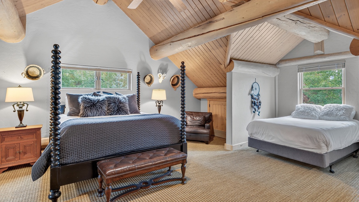 Bedroom 2, Upper Level - King suite with queen bed