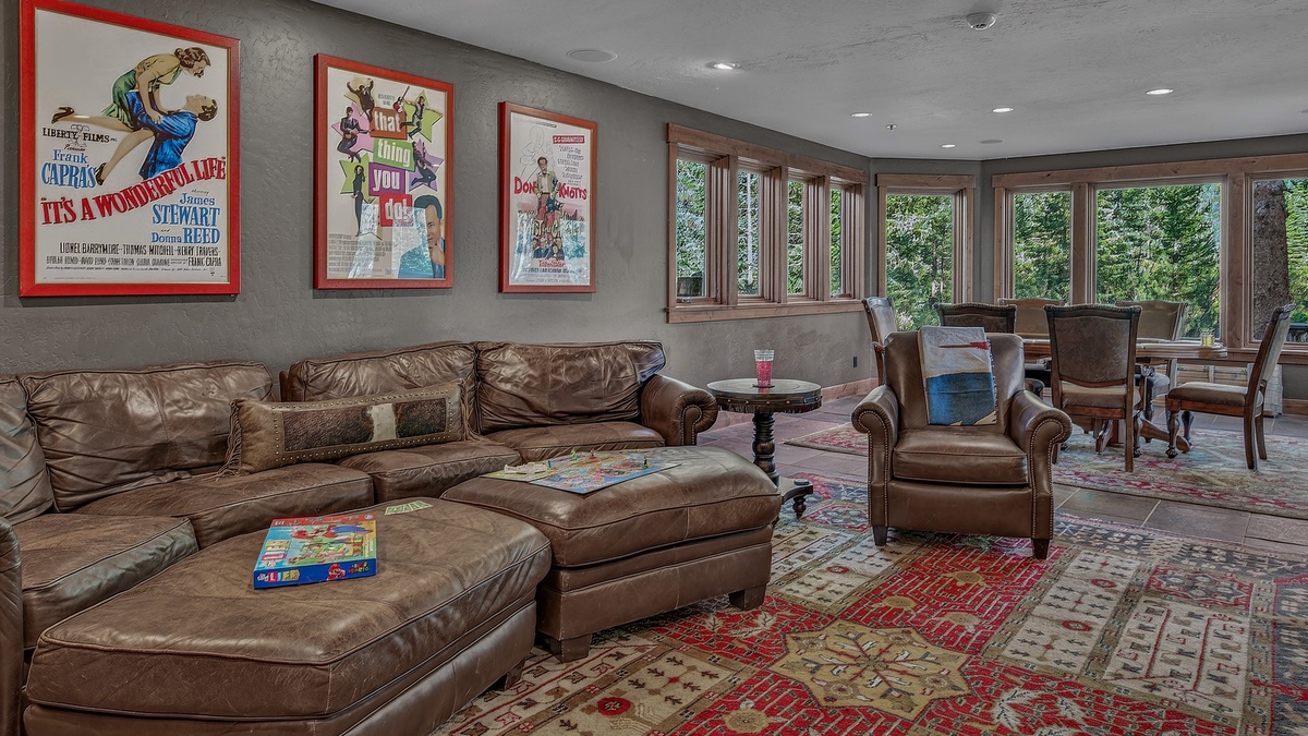 Family Room, Lower Level - Sectional seating area