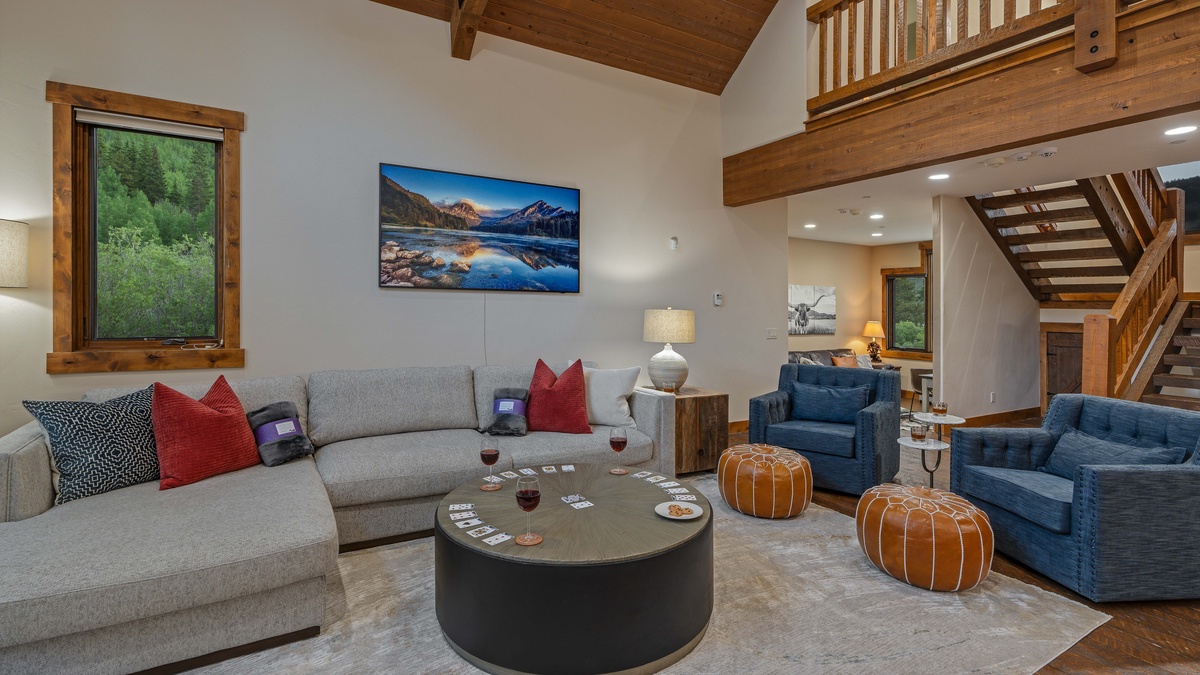 Great room with newly updated furniture