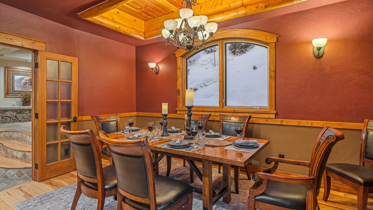 Dining area on main level