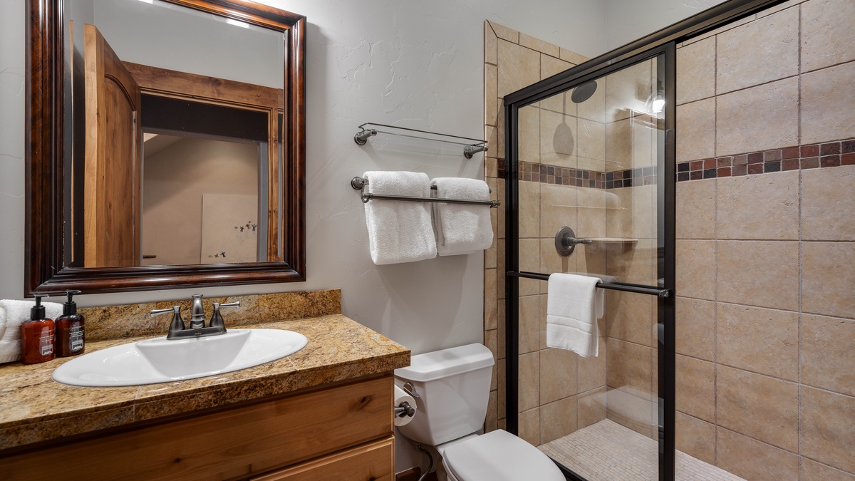 Downstairs powder room