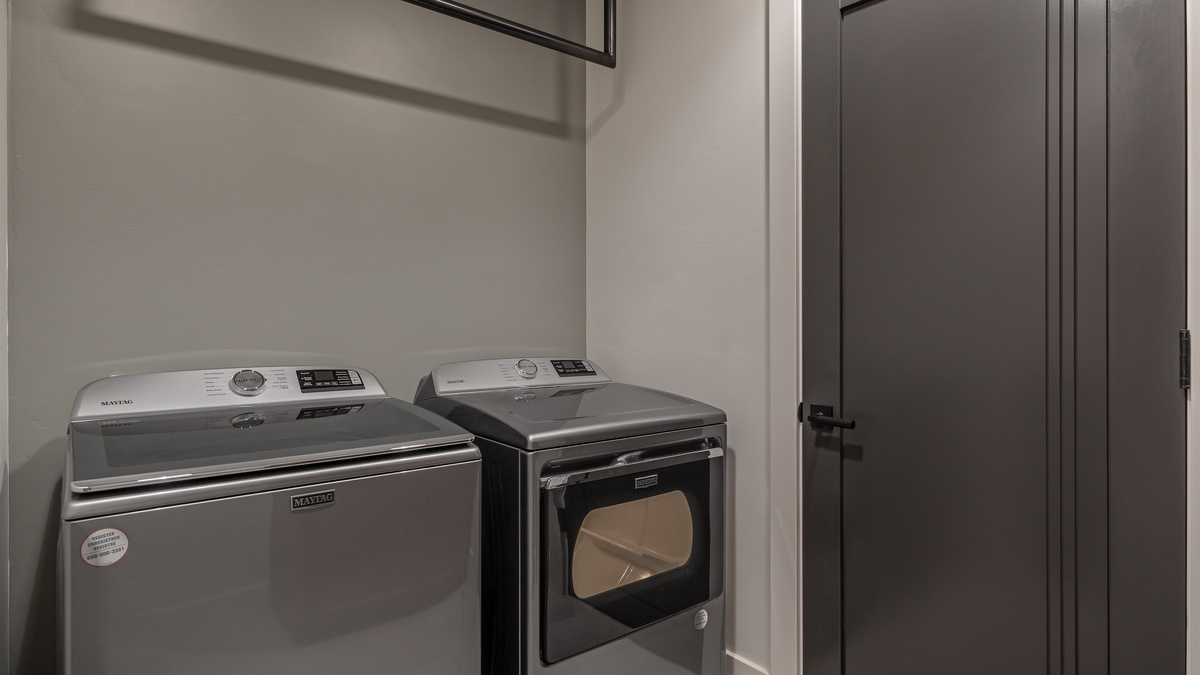Laundry room on lower level