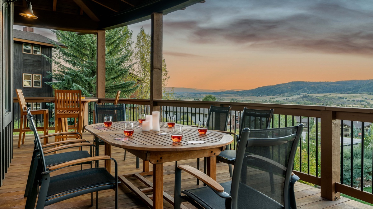 Deck, Main Level - Outdoor dining table with views