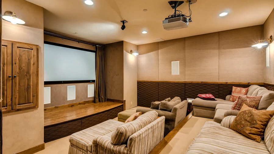 Theater room on lower level