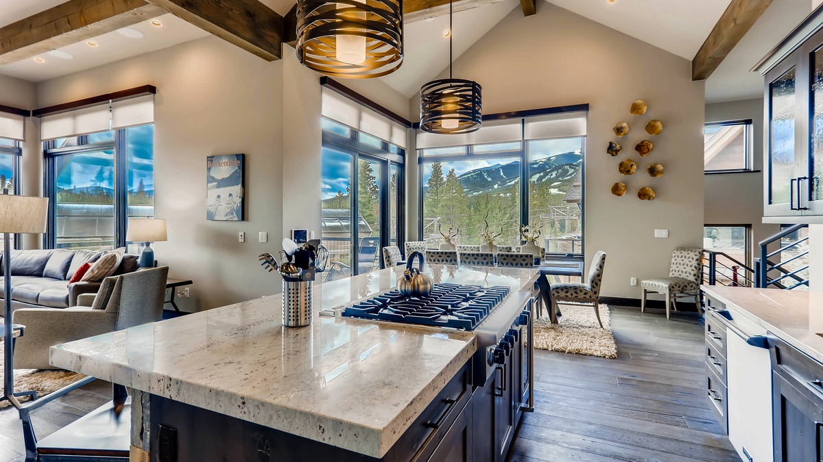 Large kitchen island