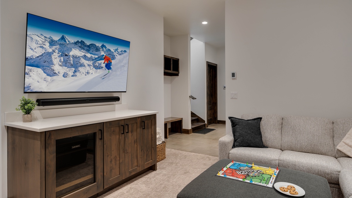 Family room with flat screen TV