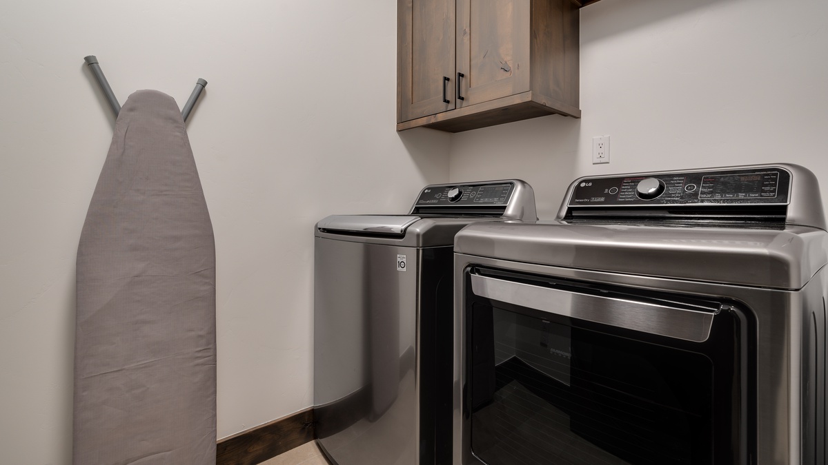 Laundry room on lower level