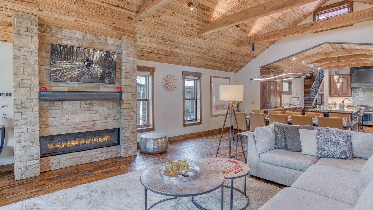 Great Room, Main Level - With fireplace