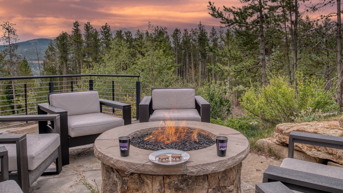 Patio, Lower Level - Fire pit seating area with views