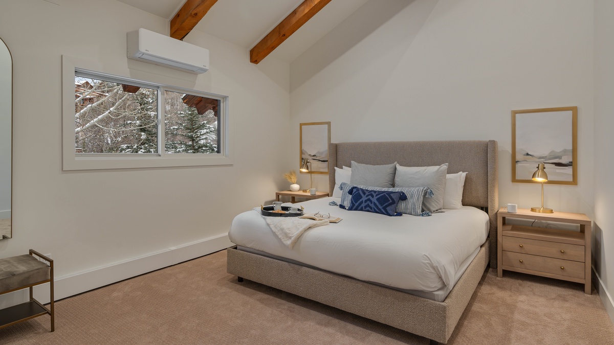 King suite on upper level